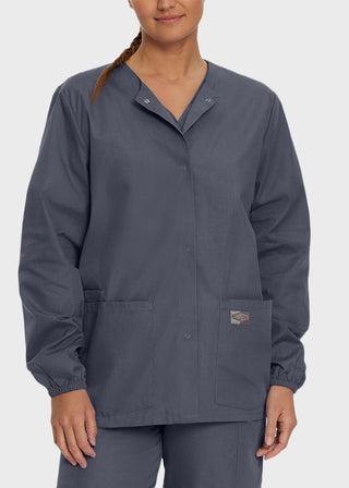 Landau Scrubzone Women Two Pockets Warm Up Nursing Scrub Jacket