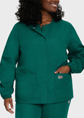 Landau Scrubzone Women Two Pockets Warm Up Nursing Scrub Jacket