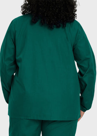 Landau Scrubzone Women Two Pockets Warm Up Nursing Scrub Jacket