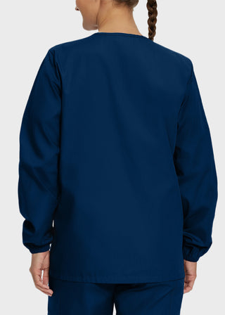 Landau Scrubzone Women Two Pockets Warm Up Nursing Scrub Jacket