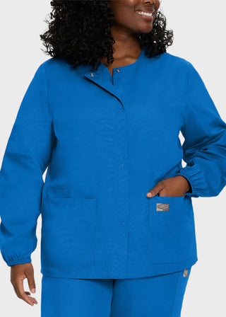 Landau Scrubzone Women Two Pockets Warm Up Nursing Scrub Jacket