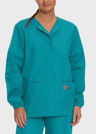 Landau Scrubzone Women Two Pockets Warm Up Nursing Scrub Jacket