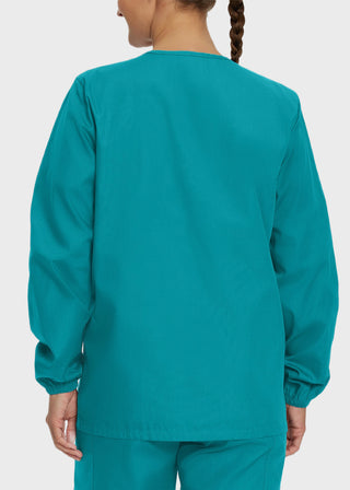 Landau Scrubzone Women Two Pockets Warm Up Nursing Scrub Jacket