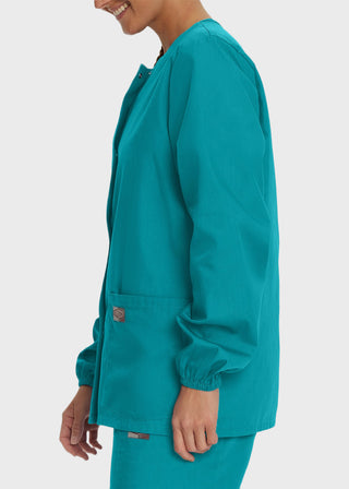 Landau Scrubzone Women Two Pockets Warm Up Nursing Scrub Jacket