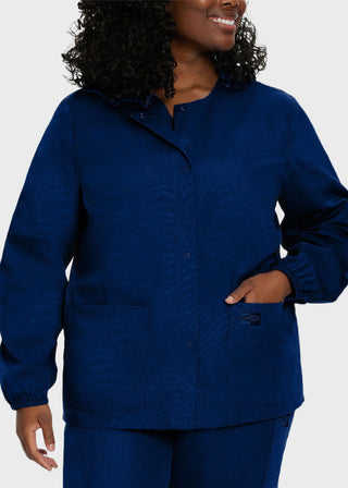 Landau Scrubzone Women Two Pockets Warm Up Nursing Scrub Jacket