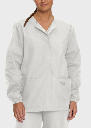 Landau Scrubzone Women Two Pockets Warm Up Nursing Scrub Jacket