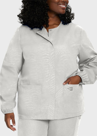 Landau Scrubzone Women Two Pockets Warm Up Nursing Scrub Jacket