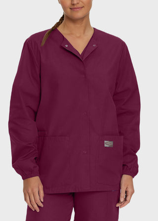 Landau Scrubzone Women Two Pockets Warm Up Nursing Scrub Jacket