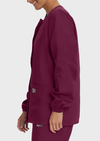 Landau Scrubzone Women Two Pockets Warm Up Nursing Scrub Jacket