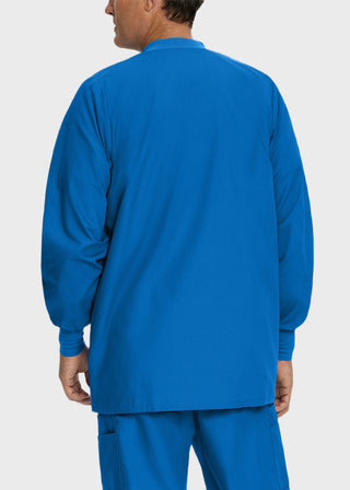 Landau Mens Multipocket Rib Knit Medical Scrub Jacket