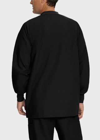 Landau Mens Multipocket Rib Knit Medical Scrub Jacket