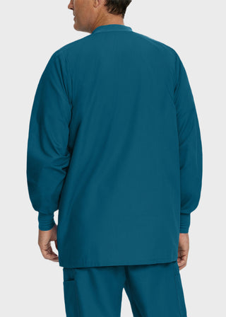 Landau Mens Multipocket Rib Knit Medical Scrub Jacket