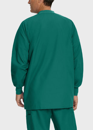 Landau Mens Multipocket Rib Knit Medical Scrub Jacket