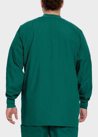 Landau Mens Multipocket Rib Knit Medical Scrub Jacket