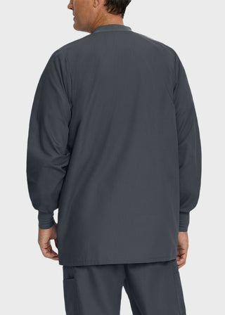 Landau Mens Multipocket Rib Knit Medical Scrub Jacket