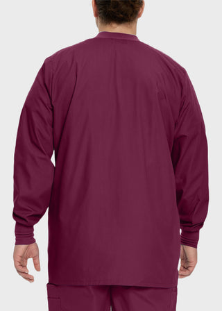 Landau Mens Multipocket Rib Knit Medical Scrub Jacket