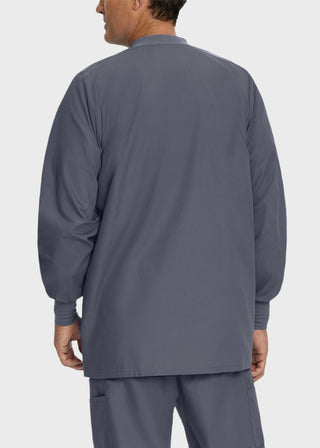 Landau Mens Multipocket Rib Knit Medical Scrub Jacket