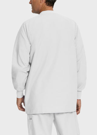 Landau Mens Multipocket Rib Knit Medical Scrub Jacket