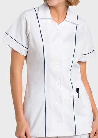 Landau Women Three Pocket Collared Student Nursing Scrub Top