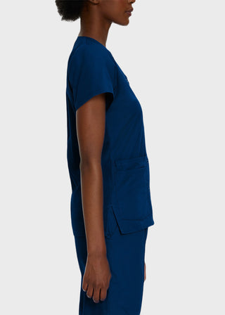 WOMENS SNAP FRONT V-NECK TUNIC