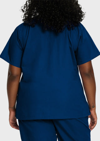 WOMENS SNAP FRONT V-NECK TUNIC