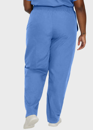 Landau Women Classic Fit Petite Elastic Waist Medical Scrub Pants