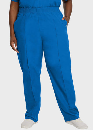 Landau Women Classic Fit Petite Elastic Waist Medical Scrub Pants