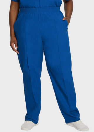 Landau Women Classic Fit Petite Elastic Waist Medical Scrub Pants
