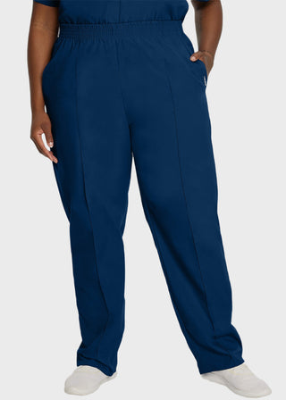 Landau Women Classic Fit Petite Elastic Waist Medical Scrub Pants