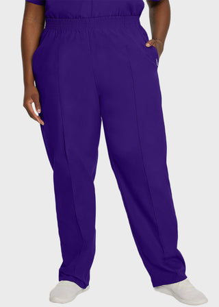 Landau Women Classic Fit Petite Elastic Waist Medical Scrub Pants