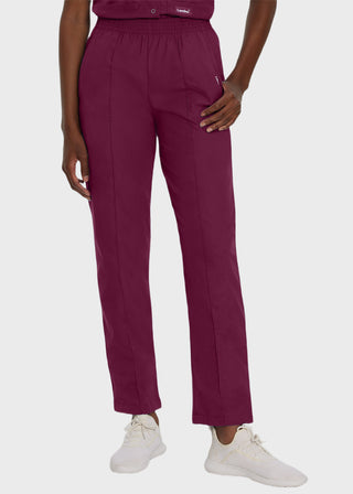 Landau Women Classic Fit Petite Elastic Waist Medical Scrub Pants