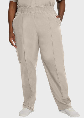 Landau Women Classic Fit Petite Elastic Waist Medical Scrub Pants