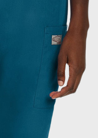 Landau Women Cargo Petite Elastic Waistband Scrub Pants