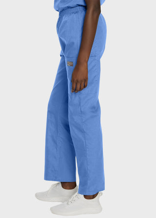 Landau Women Cargo Petite Elastic Waistband Scrub Pants