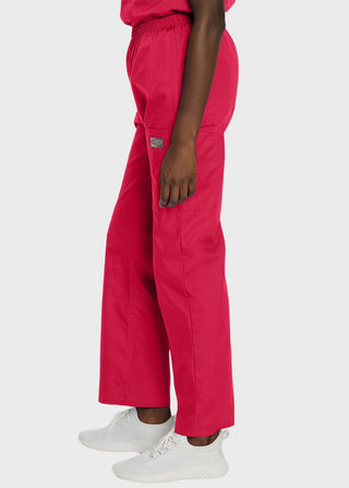 Landau Women Cargo Petite Elastic Waistband Scrub Pants