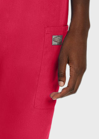 Landau Women Cargo Petite Elastic Waistband Scrub Pants