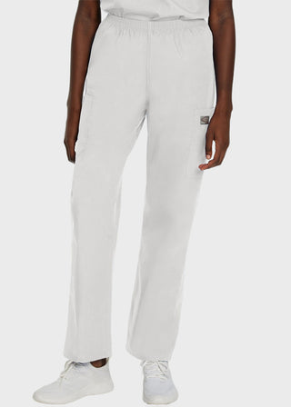Landau Women Cargo Petite Elastic Waistband Scrub Pants