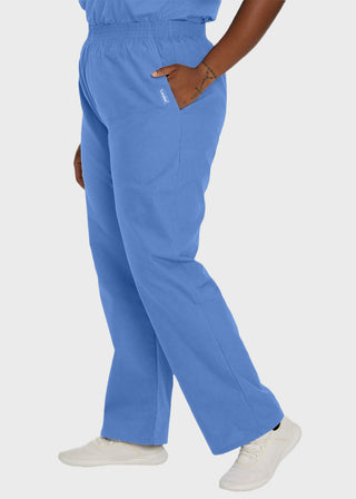 Landau Ladies Petite Classic Relaxed Elastic Waist Scrub Pants