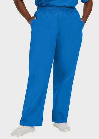 Landau Ladies Petite Classic Relaxed Elastic Waist Scrub Pants