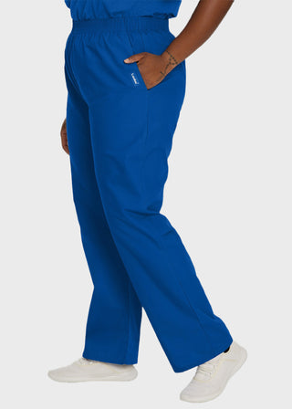 Landau Ladies Petite Classic Relaxed Elastic Waist Scrub Pants