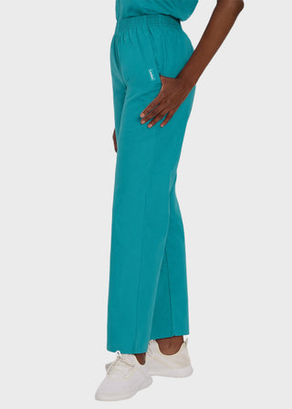 Landau Ladies Petite Classic Relaxed Elastic Waist Scrub Pants