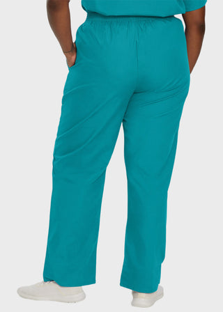 Landau Ladies Petite Classic Relaxed Elastic Waist Scrub Pants