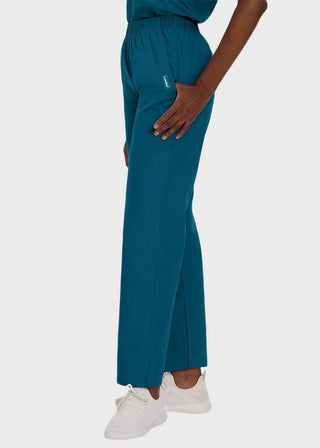 Landau Ladies Petite Classic Relaxed Elastic Waist Scrub Pants