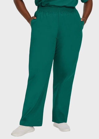 Landau Ladies Petite Classic Relaxed Elastic Waist Scrub Pants