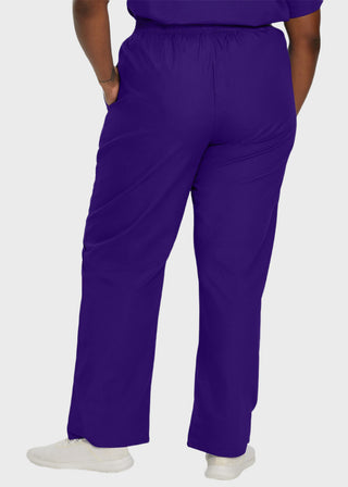 Landau Ladies Petite Classic Relaxed Elastic Waist Scrub Pants