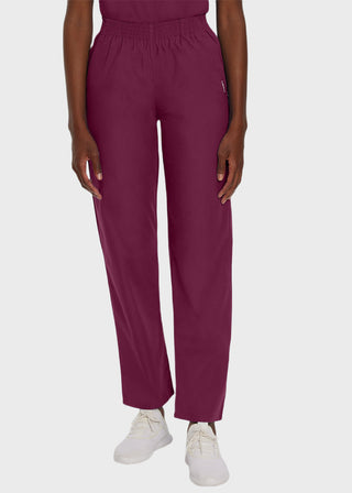 Landau Ladies Petite Classic Relaxed Elastic Waist Scrub Pants