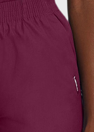 Landau Ladies Petite Classic Relaxed Elastic Waist Scrub Pants