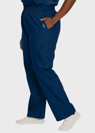 Landau Women Two Pocket Classic Tall Elastic Waist Scrub Pants