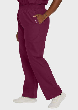 Landau Women Two Pocket Classic Tall Elastic Waist Scrub Pants