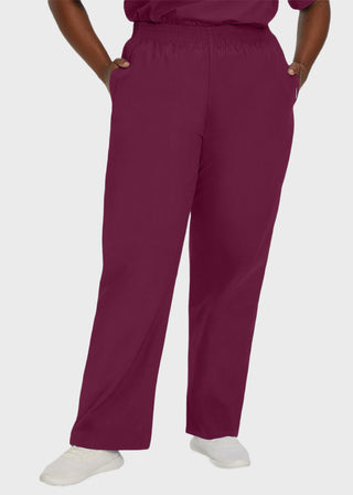 Landau Women Two Pocket Classic Tall Elastic Waist Scrub Pants